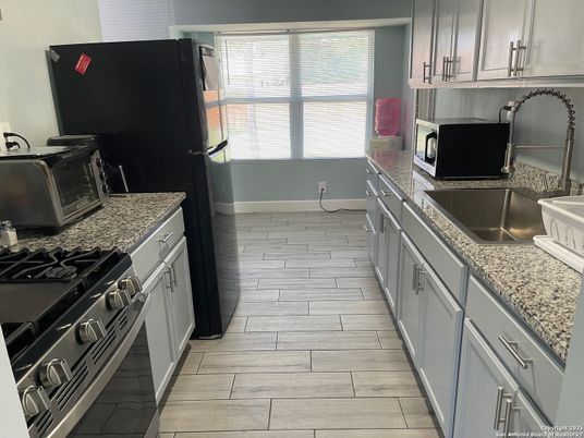 Interior, Kitchen, Wood Texture Flooring