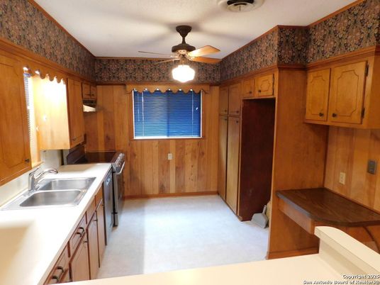 Interior, Kitchen, Wooden Walls