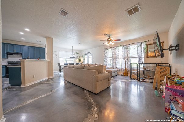 Dining room, Interior, Kitchen, Living room, Pendant Lights, Recessed Lighting