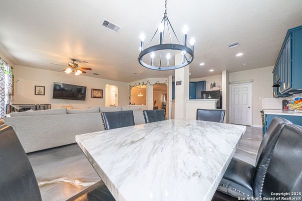 Dining room, Interior, Kitchen, Living room, Pendant Lights, Recessed Lighting