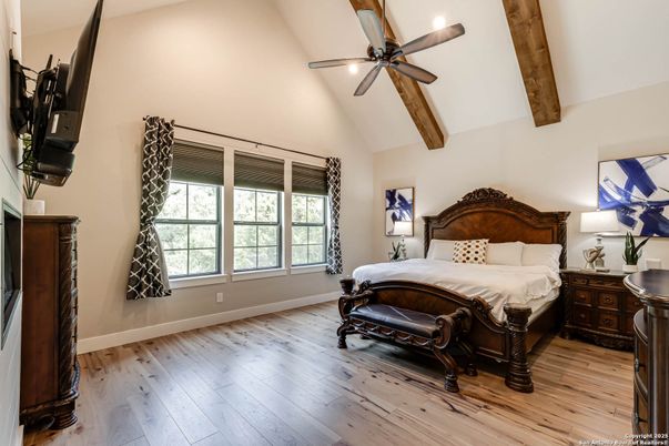 Bedroom, Interior, Wooden Beams, Wood Texture Flooring