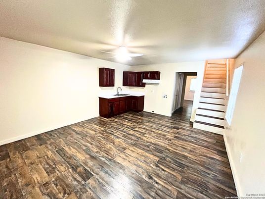 Interior, Kitchen, Wood Texture Flooring