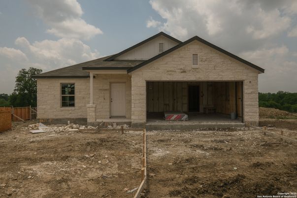 Attached, Backyard, Exterior, Facade, Brick Traditional