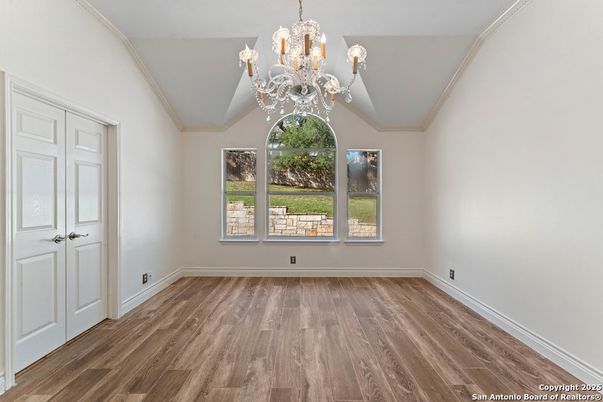 Chandelier, Empty room, Interior, Wood Texture Flooring
