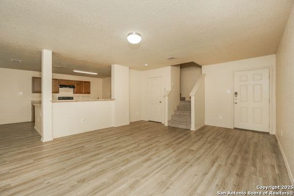 Empty room, Interior, Kitchen, Wood Texture Flooring