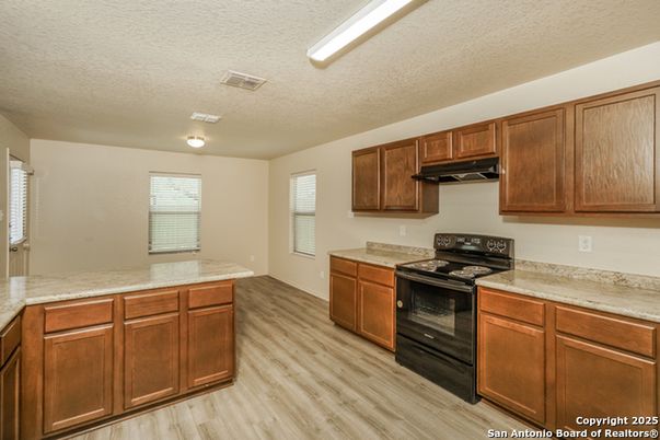 Interior, Kitchen, Wood Texture Flooring