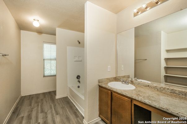 Bathroom, Interior, Wood Texture Flooring