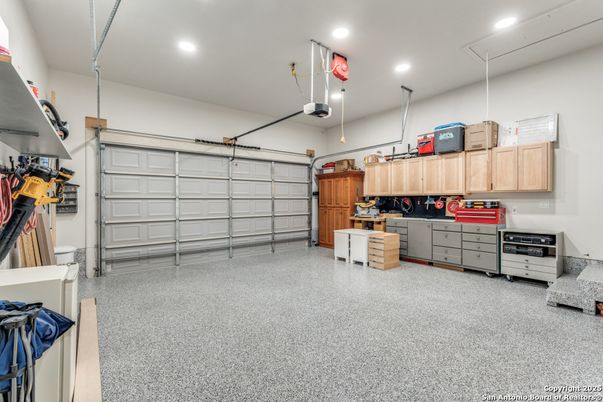 Garage, Interior, Recessed Lighting