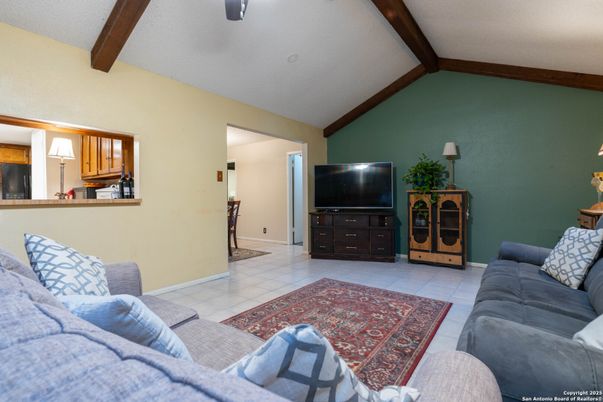 Interior, Living room, Wooden Beams