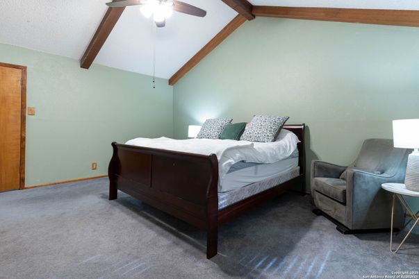 Bedroom, Interior, Wooden Beams