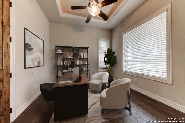Home Office, Interior, Wood Texture Flooring