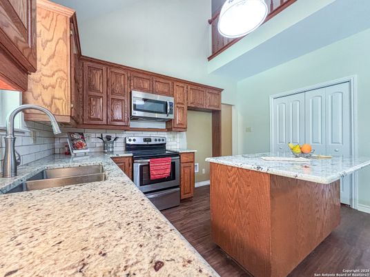 Interior, Kitchen, Wood Texture Flooring