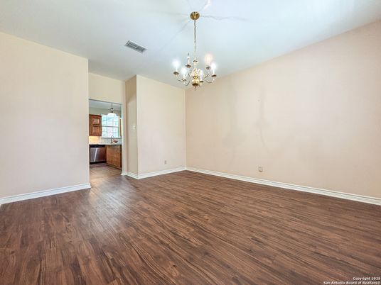 Chandelier, Empty room, Interior, Wood Texture Flooring