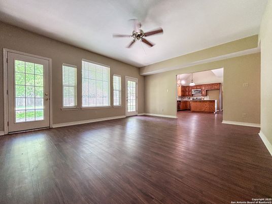 Empty room, Interior, Kitchen, Wood Texture Flooring