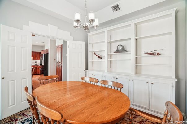 Chandelier, Dining room, Interior, Kitchen, Pendant Lights, Wood Texture Flooring