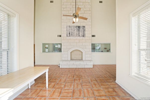 Fireplace, Interior, Stone Walls