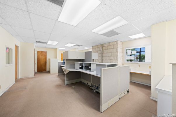 Interior, Kitchen, Recessed Lighting, Stone Walls