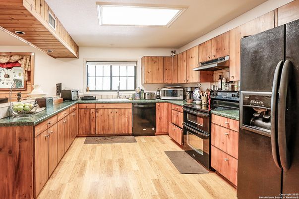 Interior, Kitchen, Wood Texture Flooring
