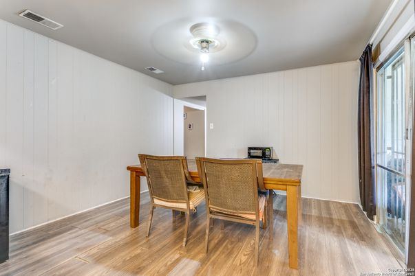 Dining room, Interior, Wood Texture Flooring