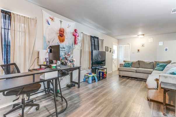 Home Office, Interior, Wood Texture Flooring