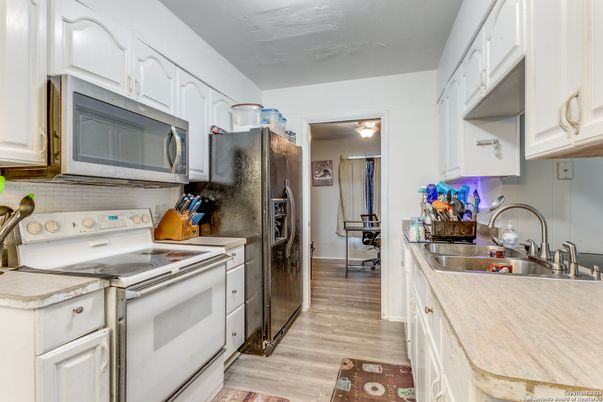 Interior, Kitchen, Wood Texture Flooring