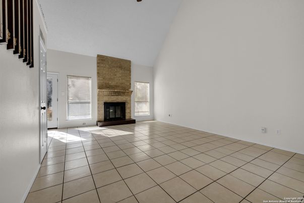 Empty room, Fireplace, Interior
