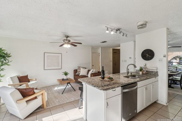 Interior, Kitchen, Living room