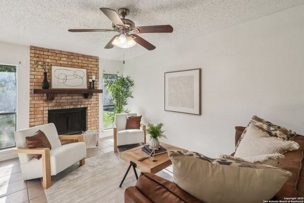 Fireplace, Interior, Living room, Stone Walls
