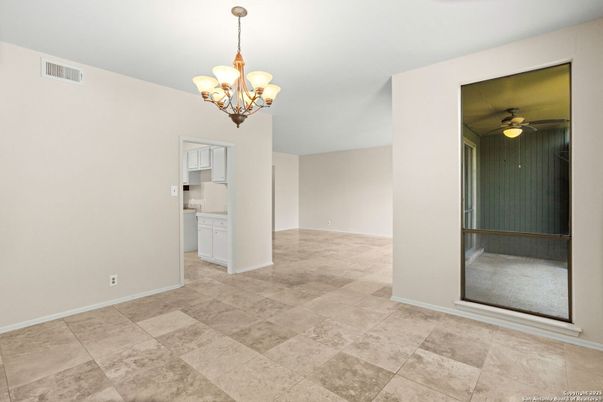 Chandelier, Empty room, Interior