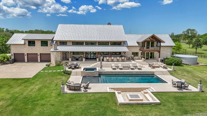 Attached, Backyard, Exterior, Facade, Pool, None