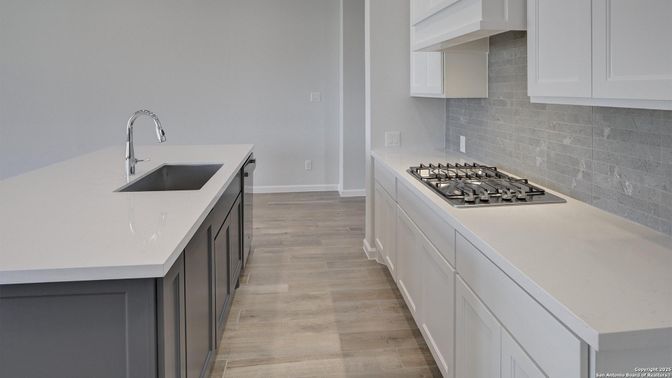 Interior, Kitchen, Wood Texture Flooring
