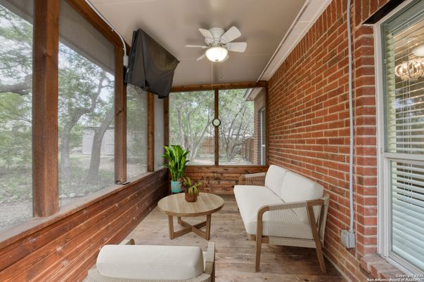 Interior, Stone Walls, Wood Texture Flooring
