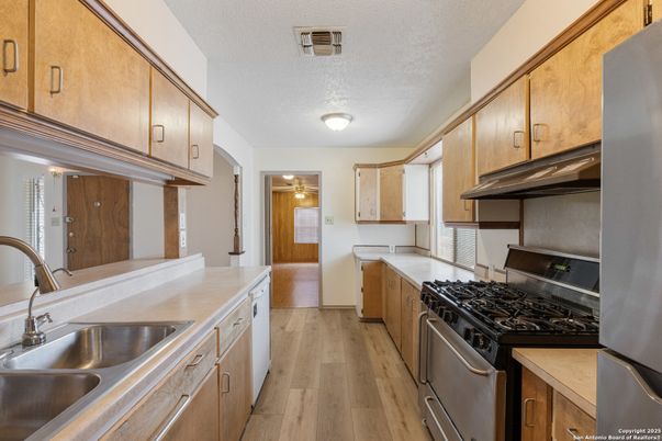 Interior, Kitchen, Wood Texture Flooring