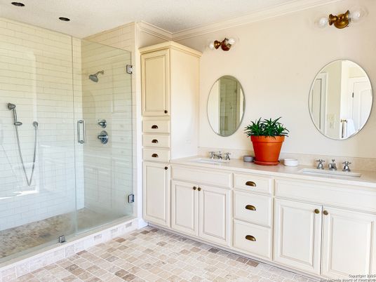 Bathroom, Dual Sink Vanities, Glass Shower, Interior