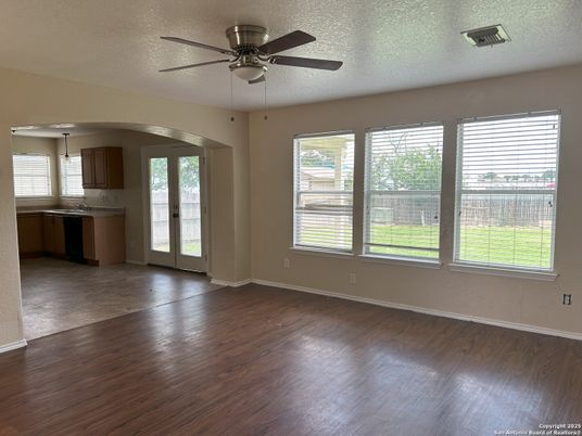 Empty room, Interior, Kitchen, Wood Texture Flooring