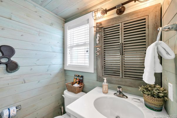 Bathroom, Interior, Wooden Walls
