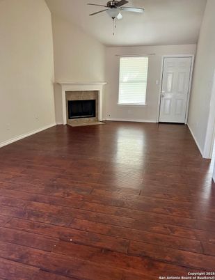Empty room, Fireplace, Interior, Wood Texture Flooring