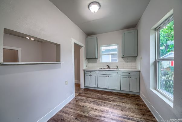 Interior, Kitchen, Wood Texture Flooring