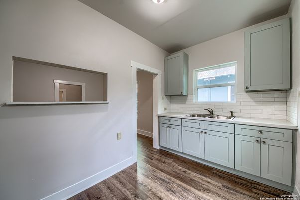 Interior, Kitchen, Wood Texture Flooring