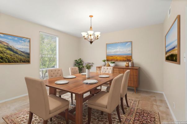 Chandelier, Dining room, Interior