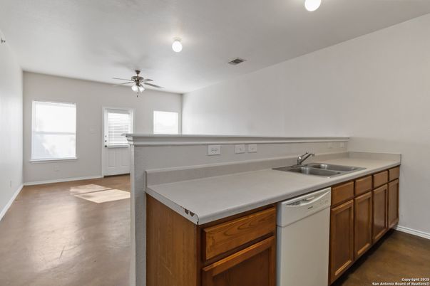 Interior, Kitchen, Wood Texture Flooring