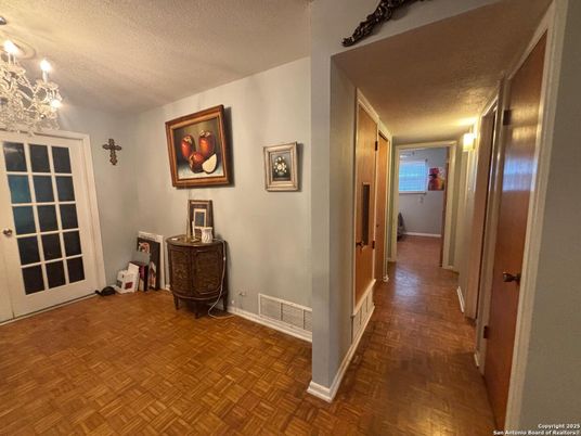 Chandelier, Interior, Wood Texture Flooring