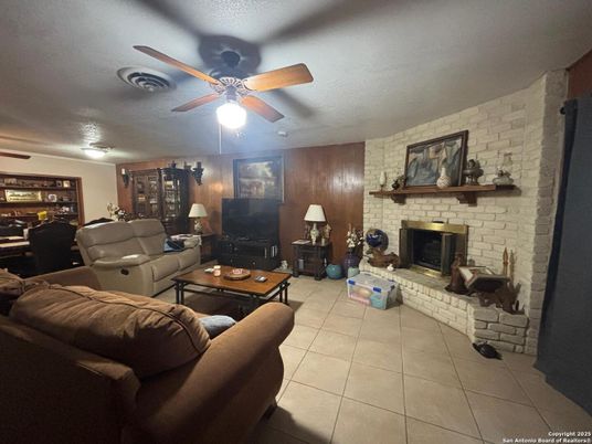 Fireplace, Interior, Living room, Stone Walls