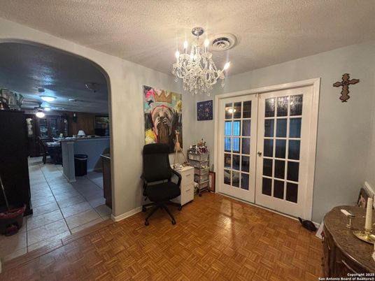Chandelier, Interior, Wood Texture Flooring
