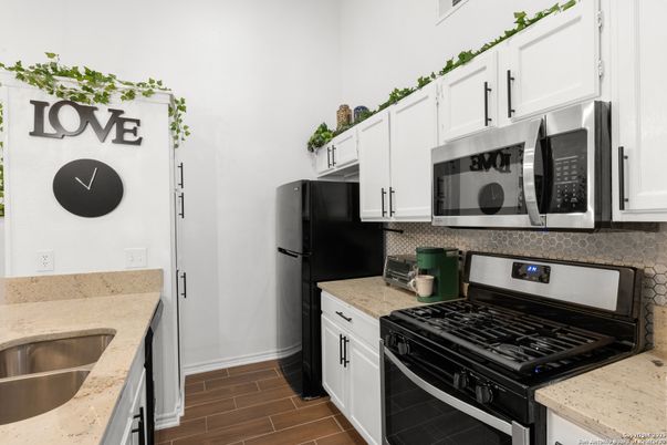 Interior, Kitchen, Wood Texture Flooring