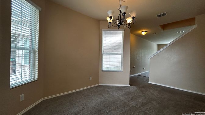 Chandelier, Empty room, Interior
