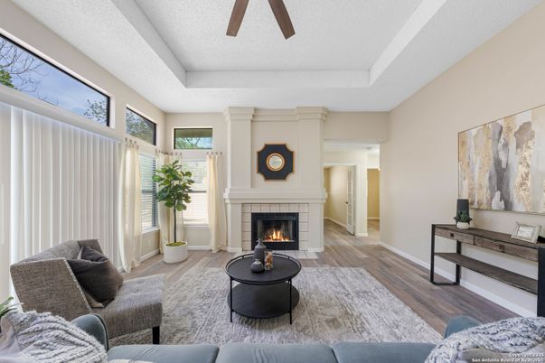 Fireplace, Interior, Living room, Wood Texture Flooring