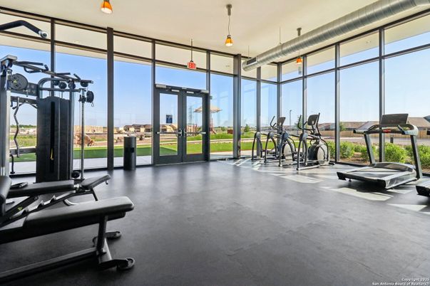 Fitness Equipment, Gym, Interior, Pendant Lights