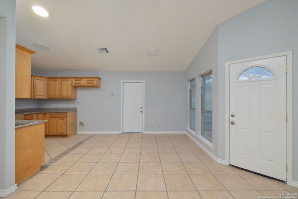 Empty room, Interior, Kitchen, Recessed Lighting