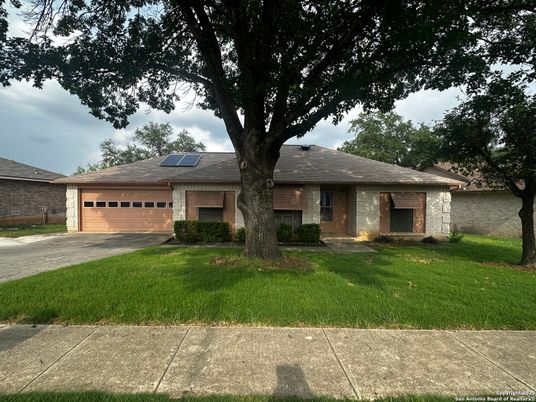 Attached, Exterior, Facade, Solar Panels, Ranch
